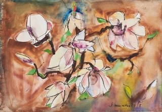 Emil Schumacher - Magnolien.