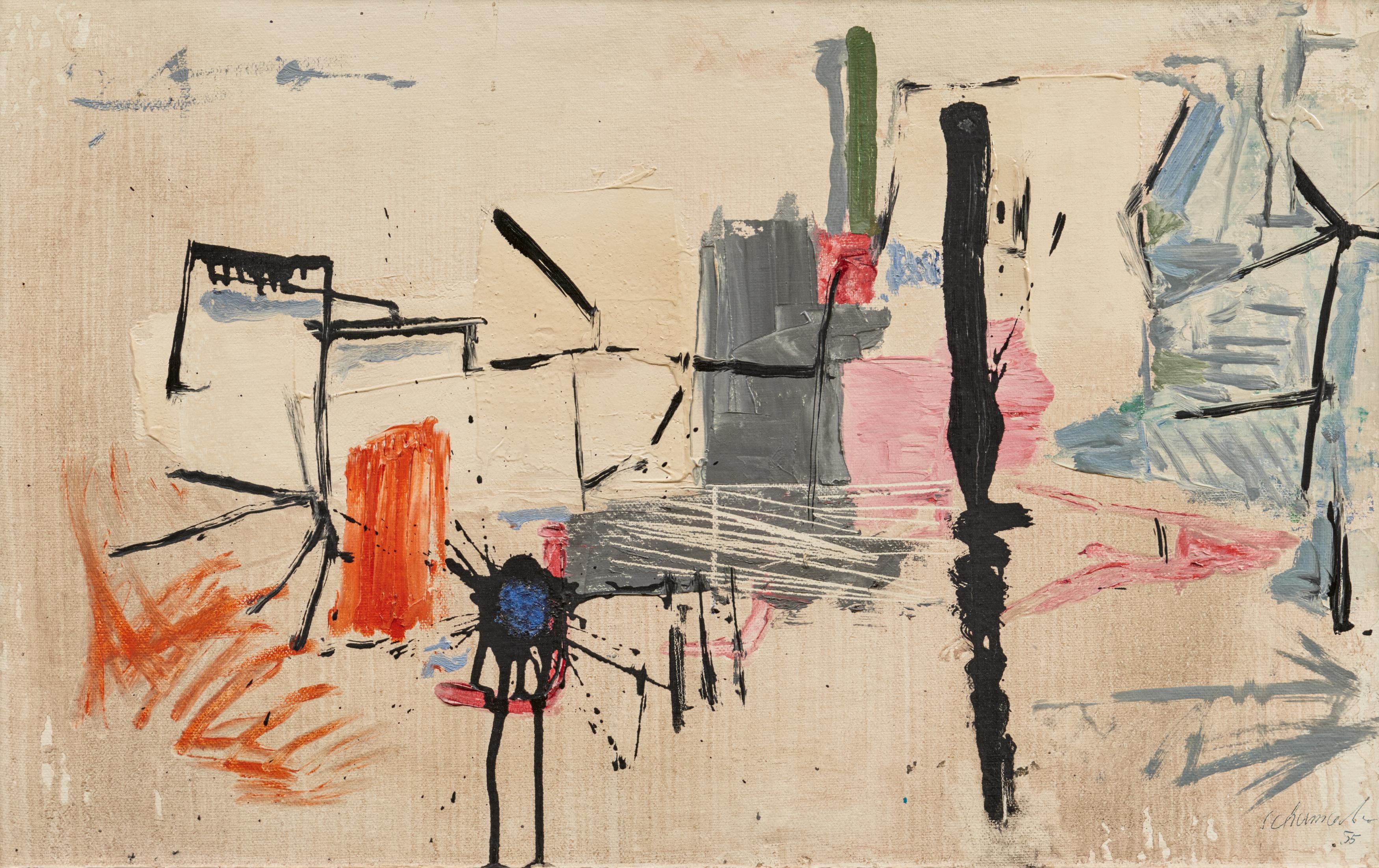 Emil Schumacher - Ohne Titel (Spontan gesetzt).