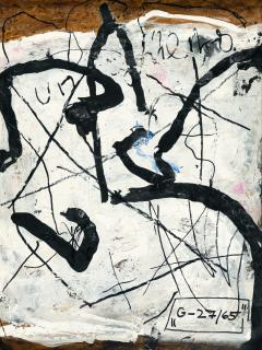 Emil Schumacher - Recto – verso: „G-27/65“