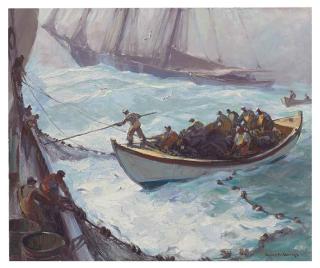 Emile Albert Gruppe - Hauling the Nets