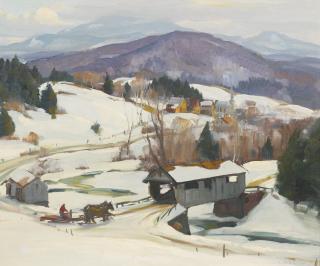 Emile Albert Gruppe - Johnson Covered Bridge, Vermont
