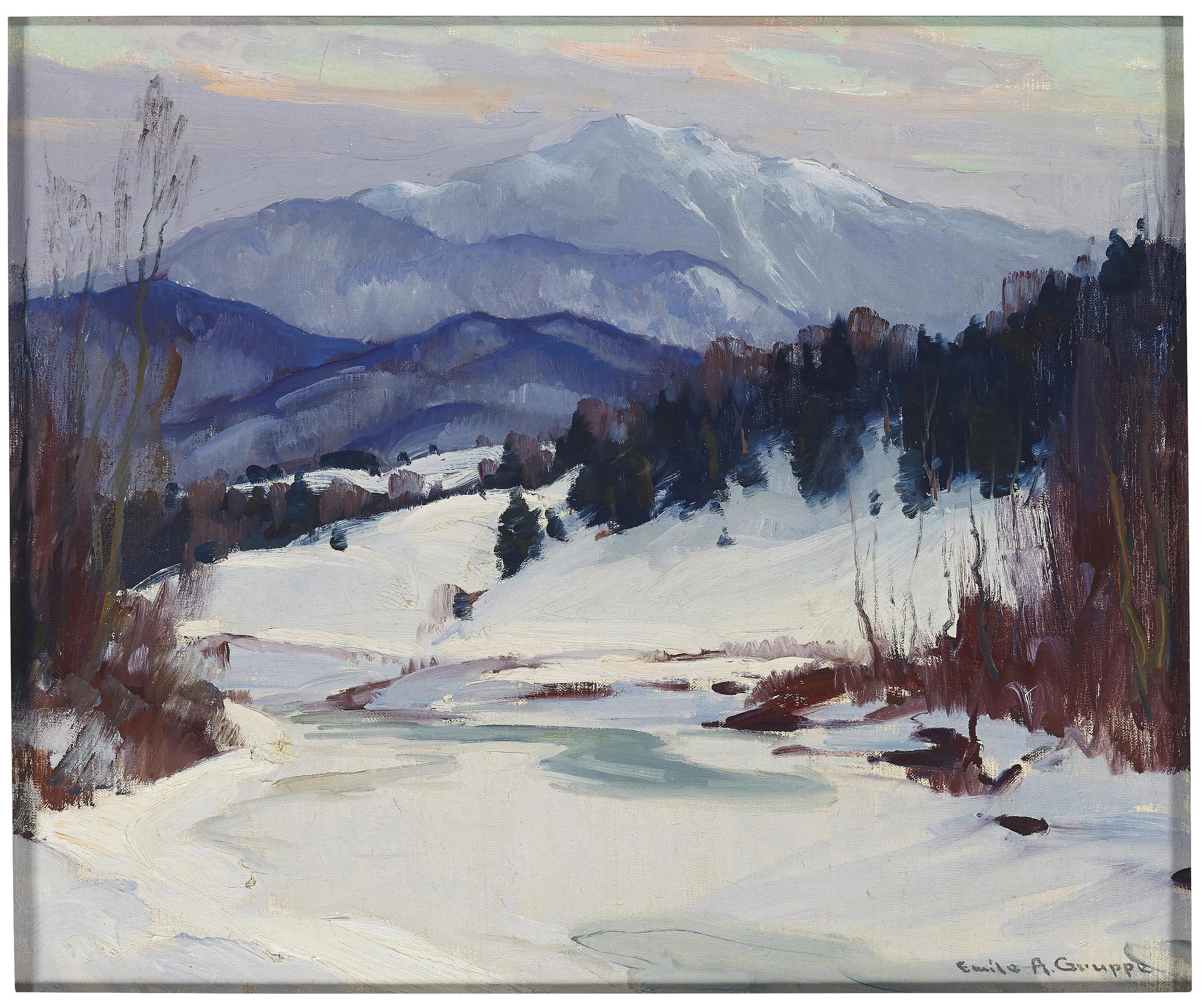 Emile Albert Gruppe - Snowy Landscape