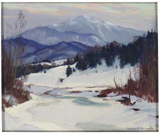 Emile Albert Gruppe - Snowy Landscape