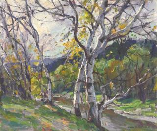 Emile Albert Gruppe - Sunny Birches