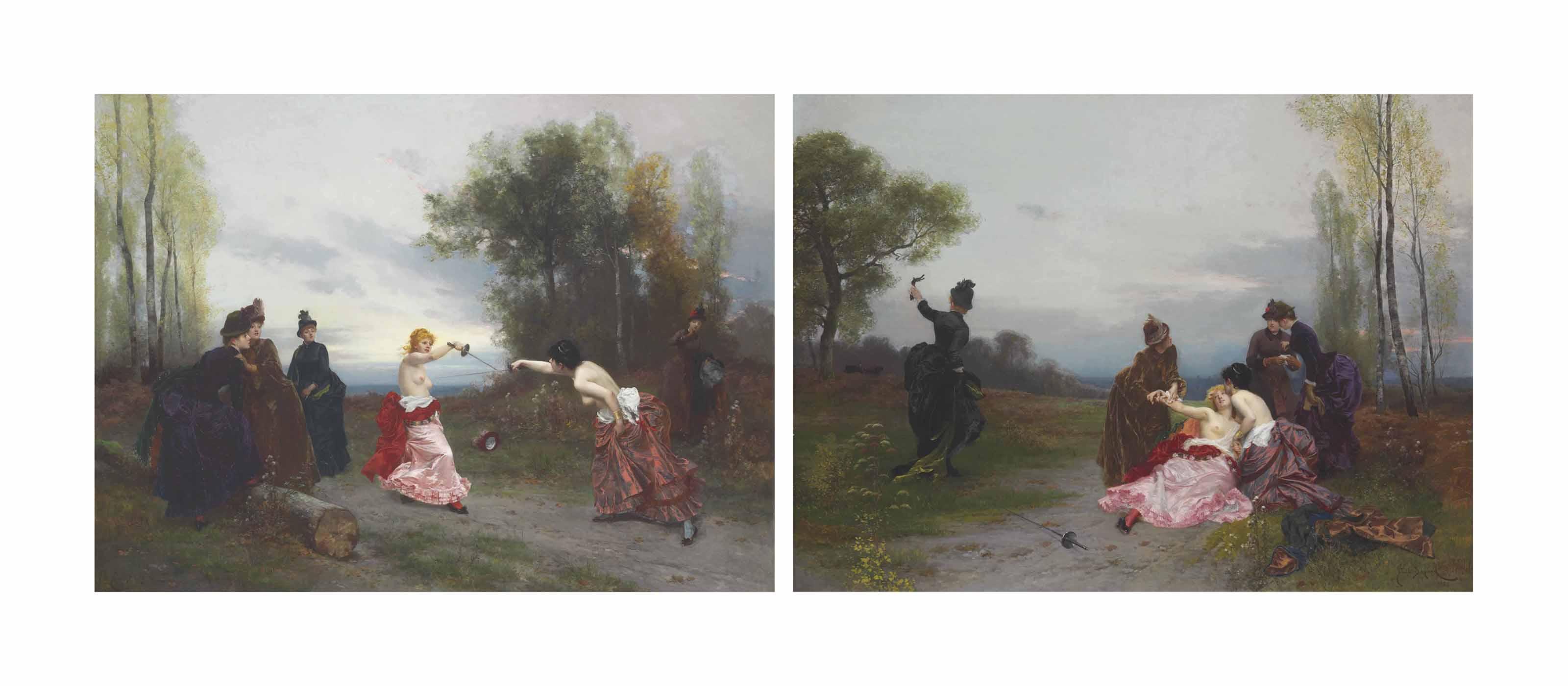 Émile-Antoine Bayard - The Duel; and The Reconciliation