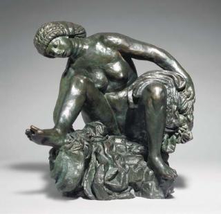 Emile-Antoine Bourdelle - Baigneuse accroupie au rocher