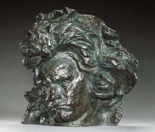 Emile-Antoine Bourdelle - Beethoven aux grands cheveux, grand masque, dit 2ème étude