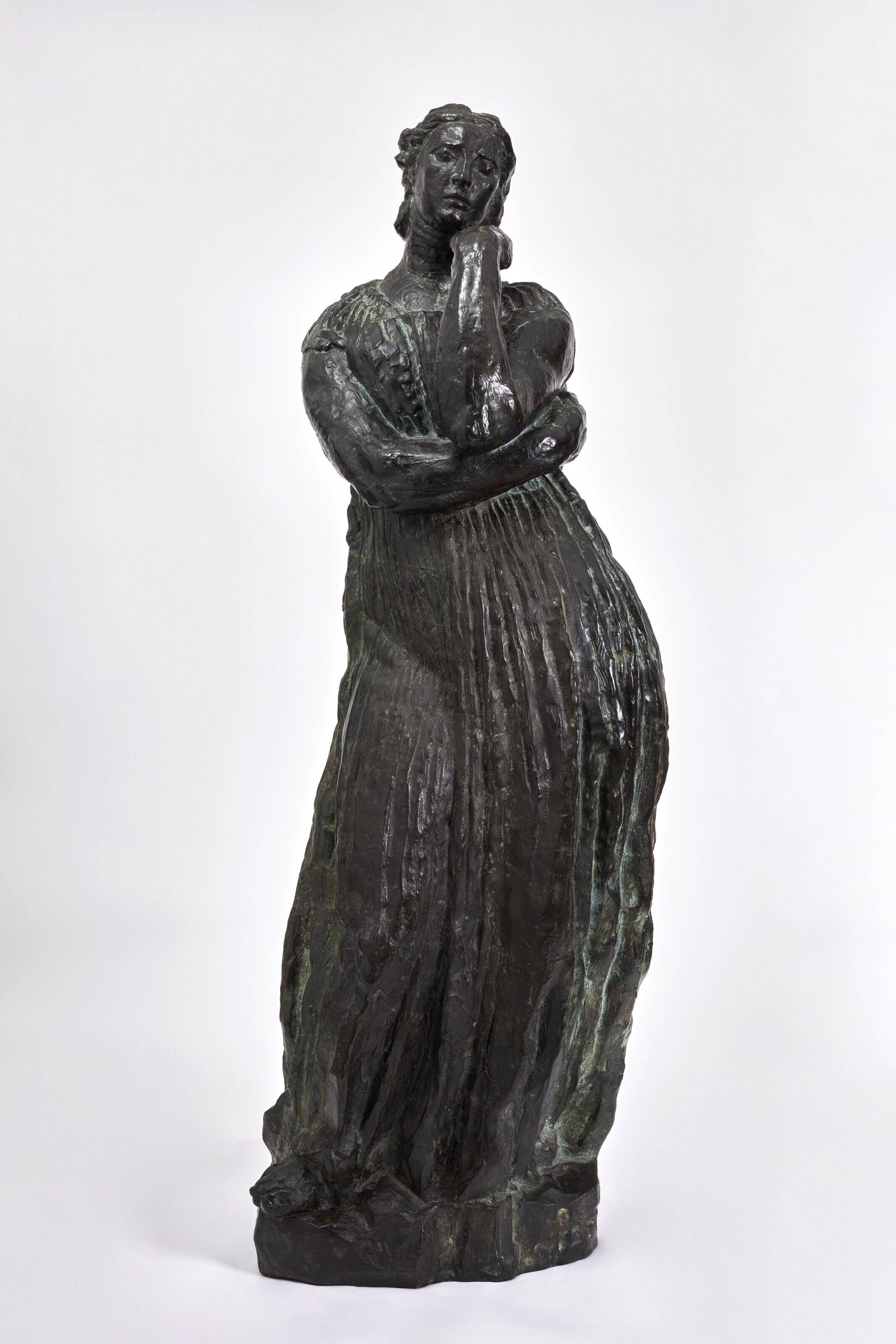 Émile-Antoine Bourdelle - Pénélope, modèle intermédiaire avec pied et sans fuseau