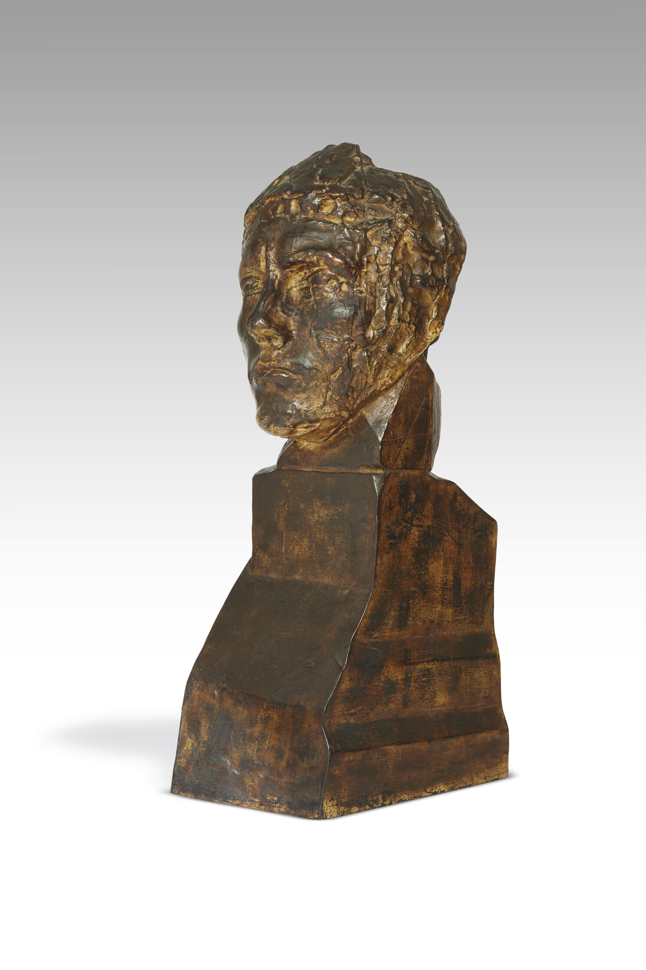 Émile-Antoine Bourdelle - Tête d\'Apollon, Tête définitive sur grande base