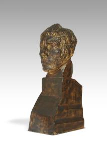 Émile-Antoine Bourdelle - Tête d\'Apollon, Tête définitive sur grande base