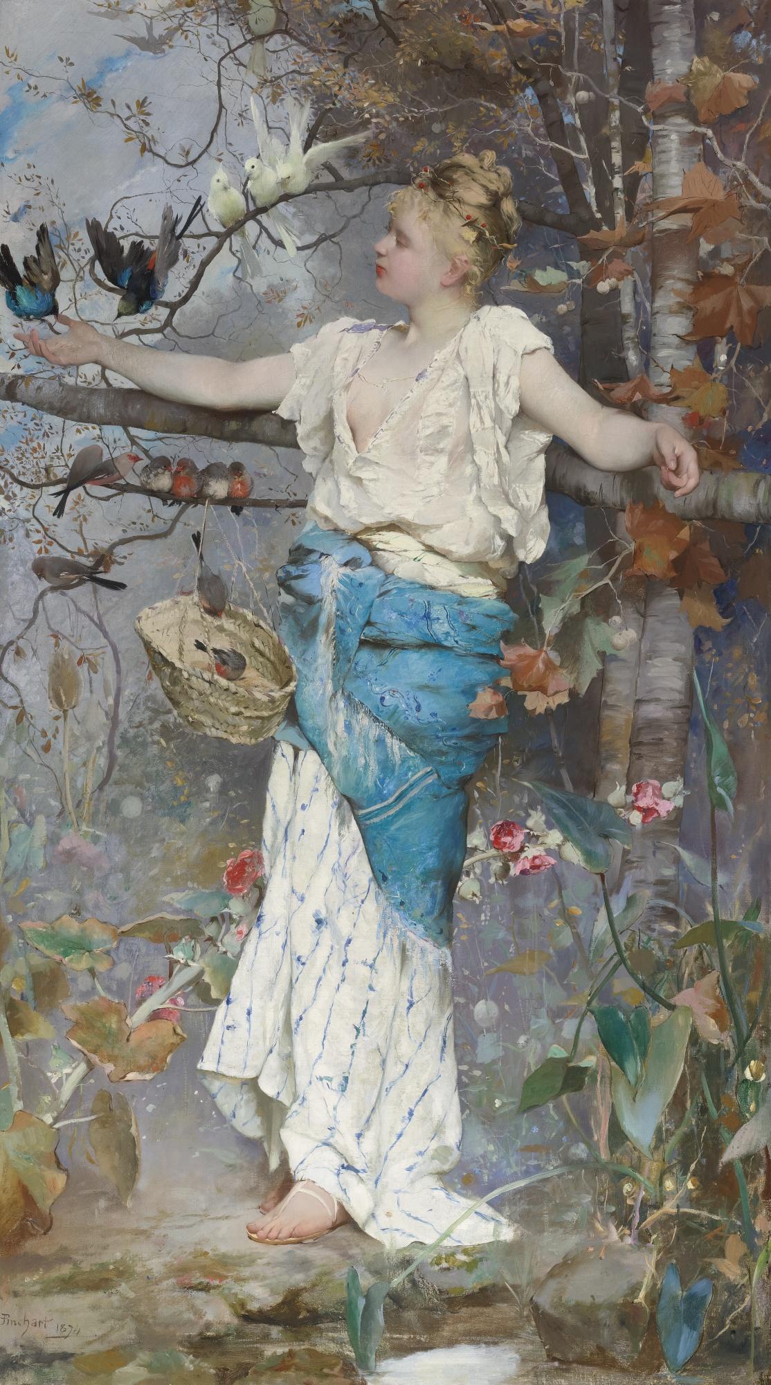 Émile-Auguste Pinchart - French autumn Fantasy