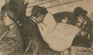 Émile Bernard - Au Café De La Paix