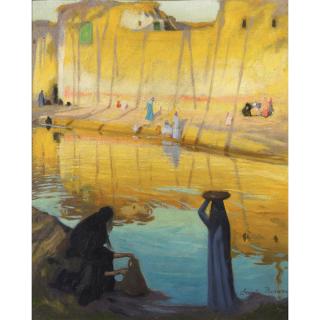 Emile Bernard - Bords Du Nil À Marg, Effet De Soiremile Bernard ; The Banks Of Nile At Marg ; Signed Lower Right ; Oil On Canvas