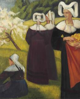 Emile Bernard - Cueilleuses De Pommes À Pont-Aven