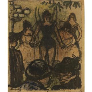 Émile Bernard - La Chanteuse Du Café-Concert (Morane 5)