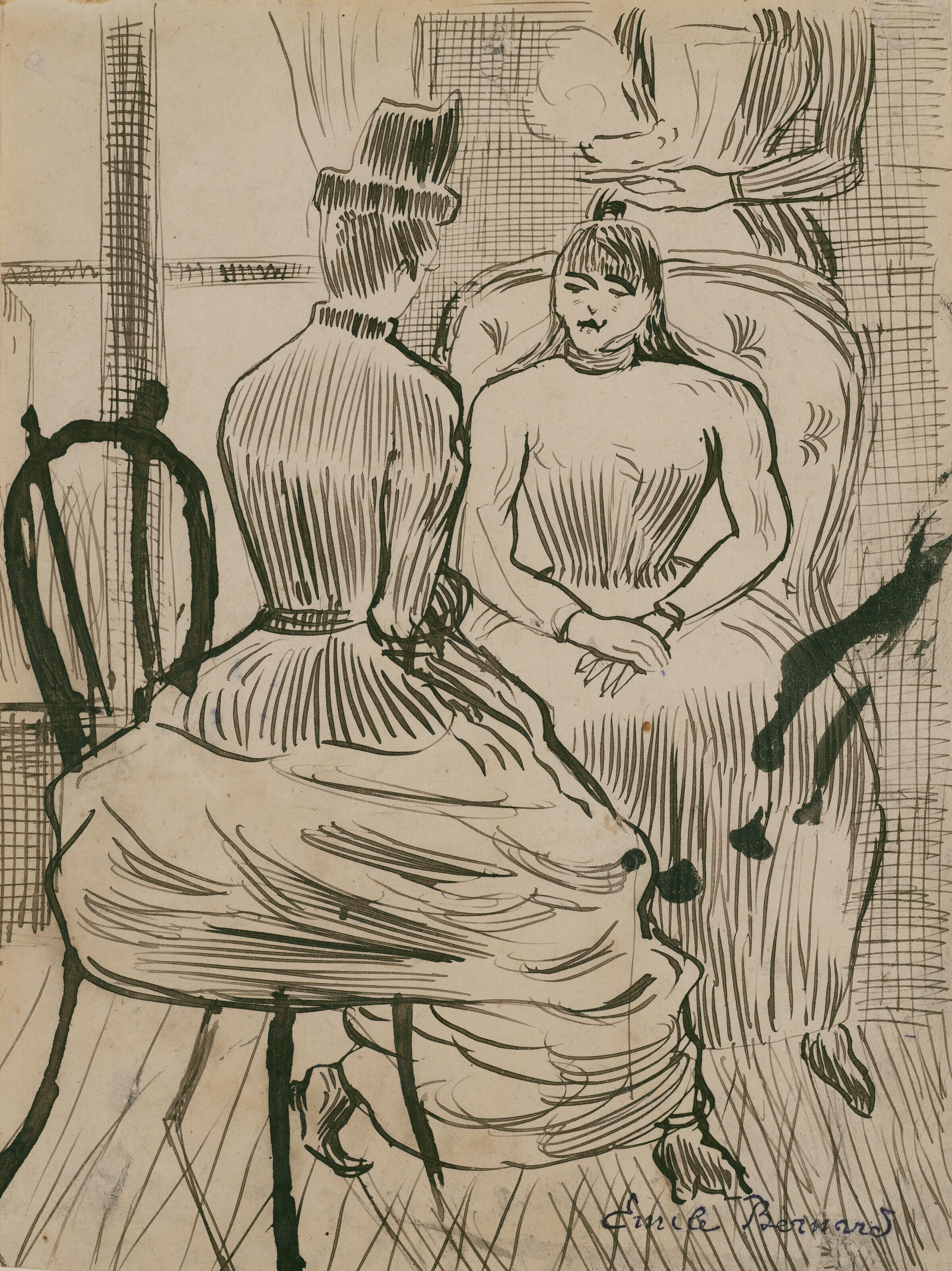 Émile Bernard - La Conversation