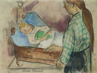 Emile Bernard - Le Sommeil