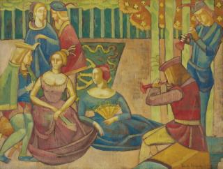 Emile Bernard - Les Musiciens