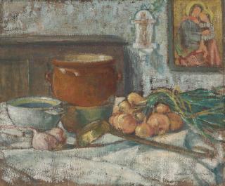 Emile Bernard - Nature Morte Aux Oignons