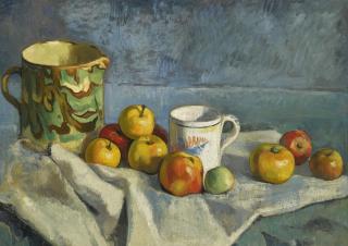 Émile Bernard - Nature Morte Aux Pommes Et Aux Pots Bretons
