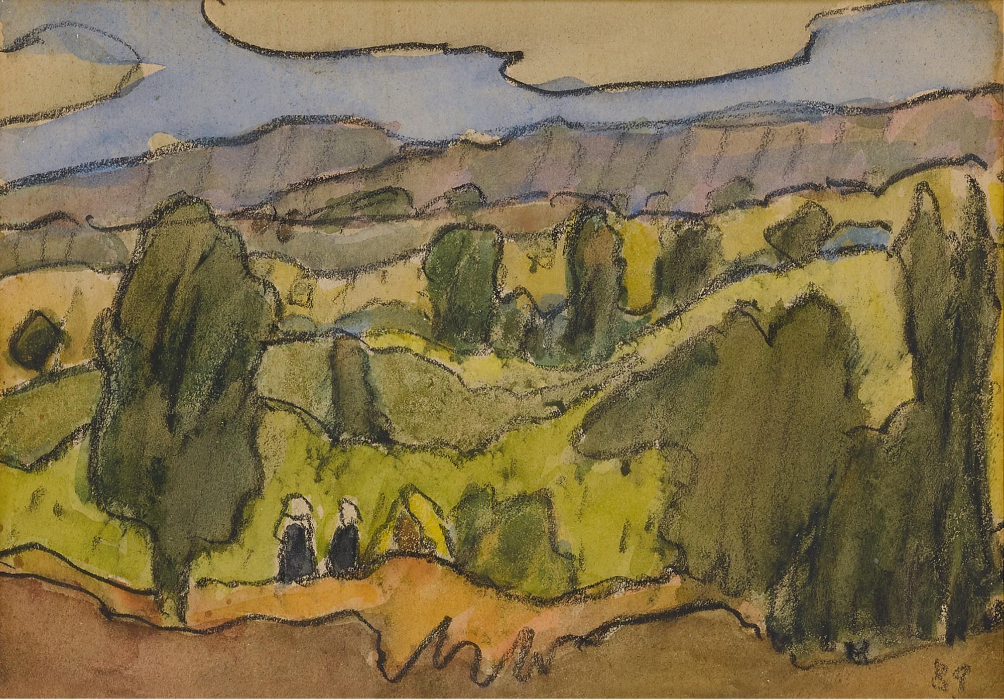 Émile Bernard - Paysage aux alentours de Pont Aven
