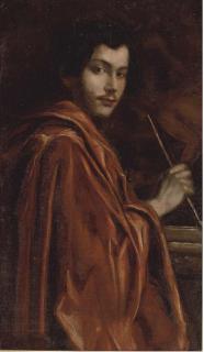 Emile Bernard - Portrait of a painter in a red robe