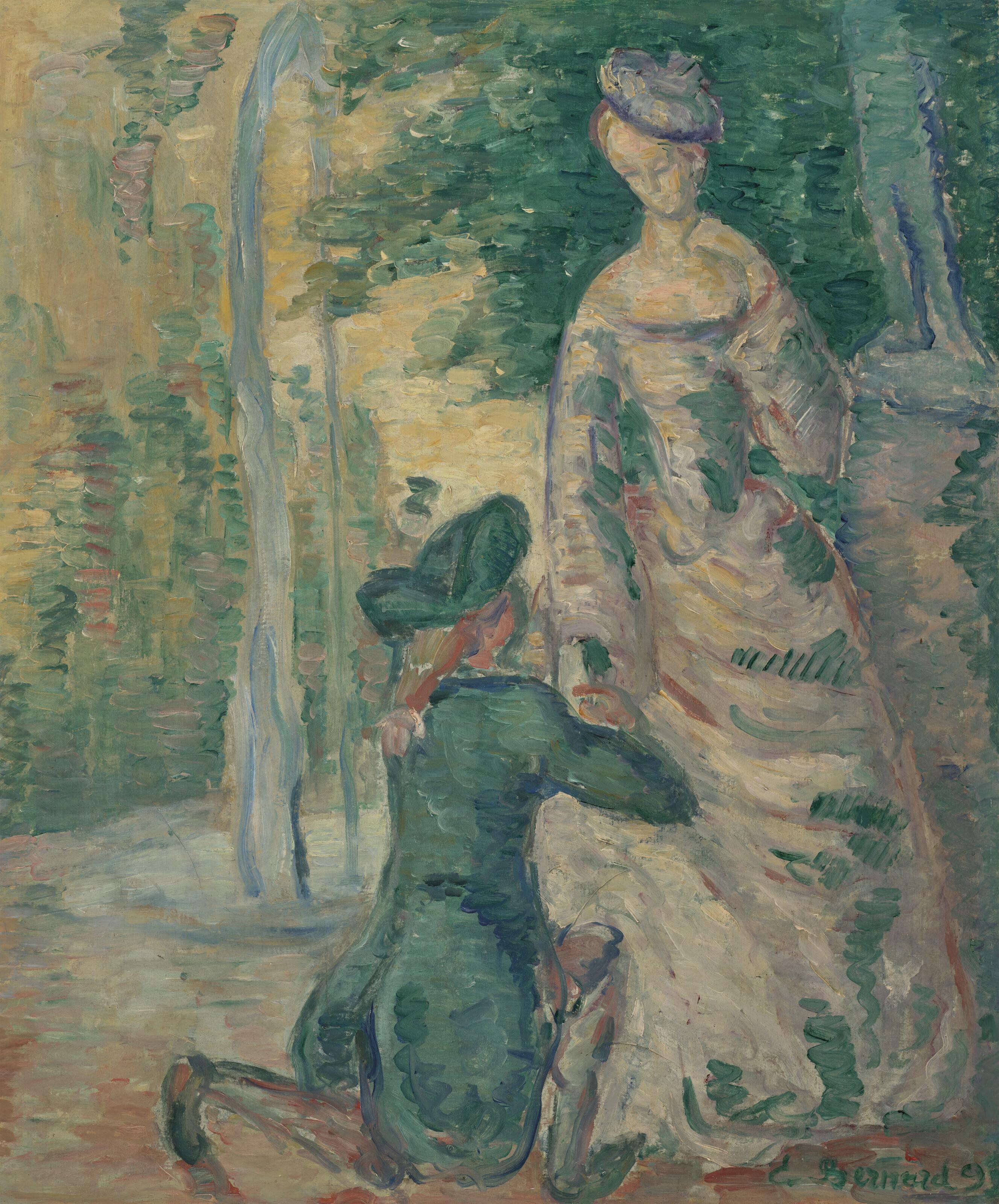 Émile Bernard - Scène galante