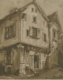 Emile Bernard - The house on the corner