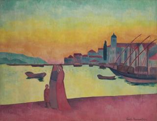 Émile Bernard - Vue Du Port De Vathy, Samos