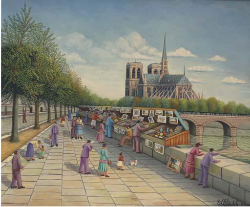 Emile Blondel - Les bouquinistes
