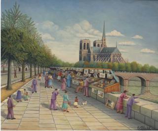 Emile Blondel - Les bouquinistes