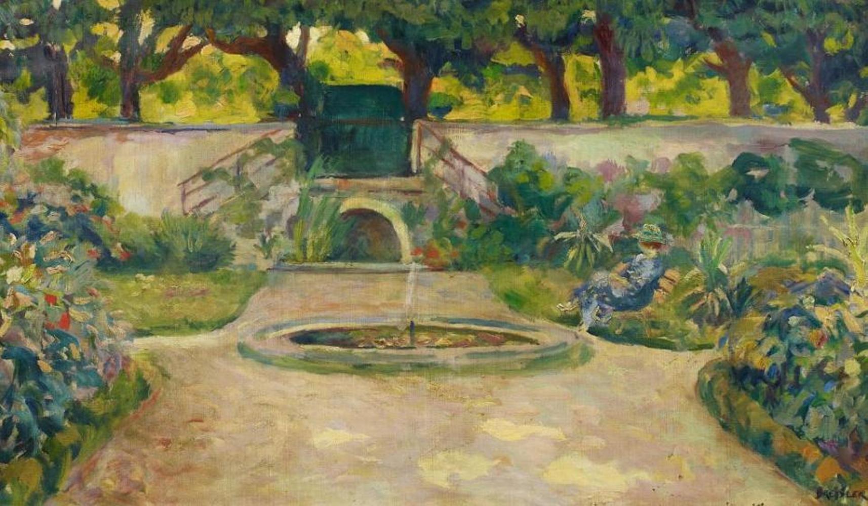 Emile Bressler - Dame im Park