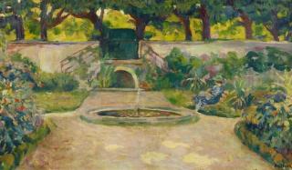 Emile Bressler - Dame im Park