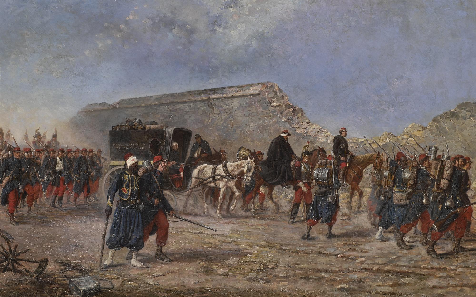 Emile Brisset - French The Day After The Battle Of Frœschwiller, August 1870 