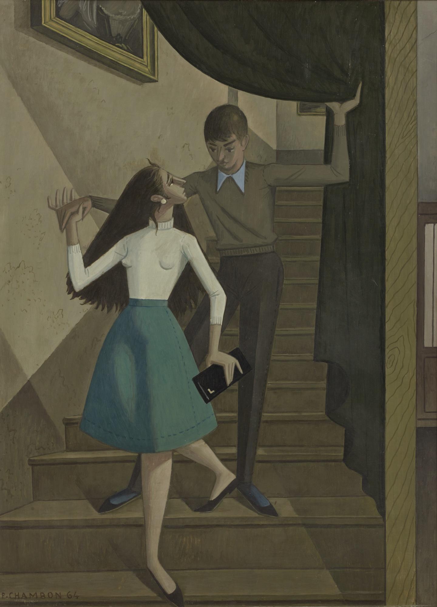 Emile Chambon - L’Escalier, Boulevard De La Cluse 107, 1964