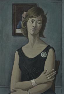 Emile Chambon - Portrait D\'Une Jeune Femme, 1967