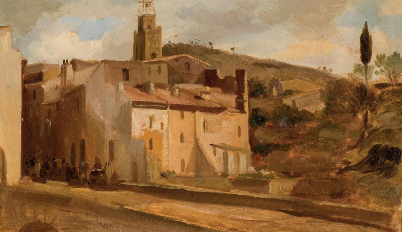 Emile Charles Joseph Loubon - Paysage provençal
