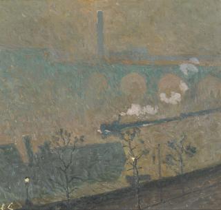 Emile Claus - Belgian fog, Lanternes Allumées
