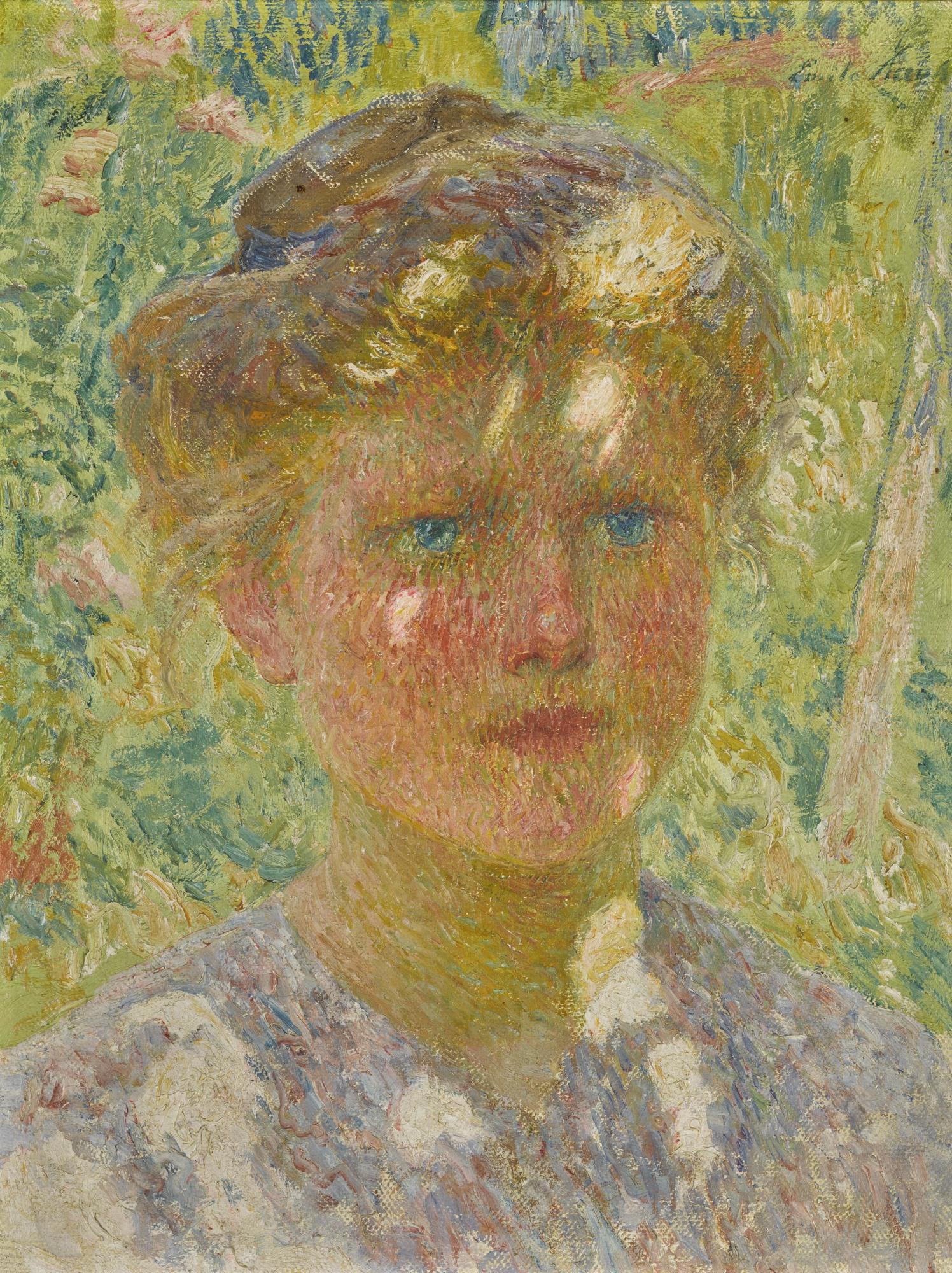 Emile Claus - Belgian jeune Fille Aux Cheveux Blonds
