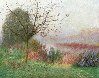 Emile Claus - Matin D\'Octobre Sur La Rivière Lys
