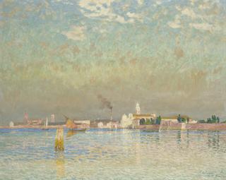 Émile Claus - Vue de Murano, Venise