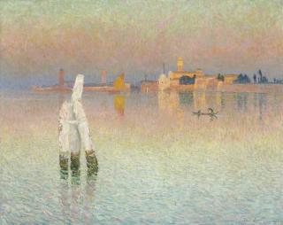 Emile Claus - Vue sur Murano, lueur du couchant