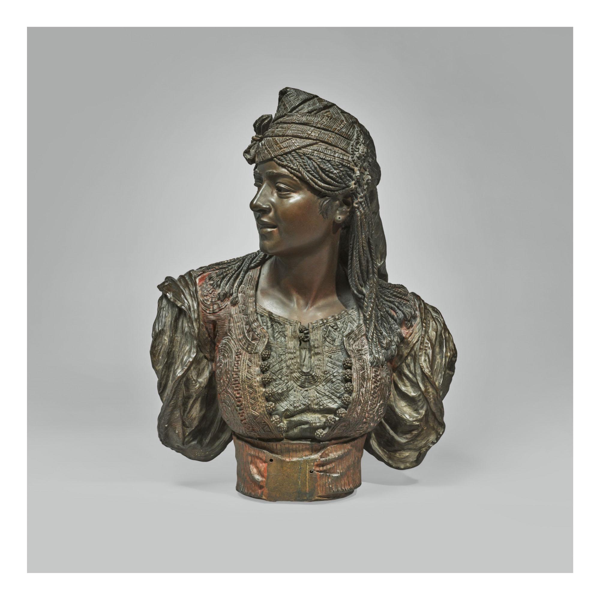 Émile-Coriolan-Hippolyte Guillemin - Bust Of An Algerian Woman