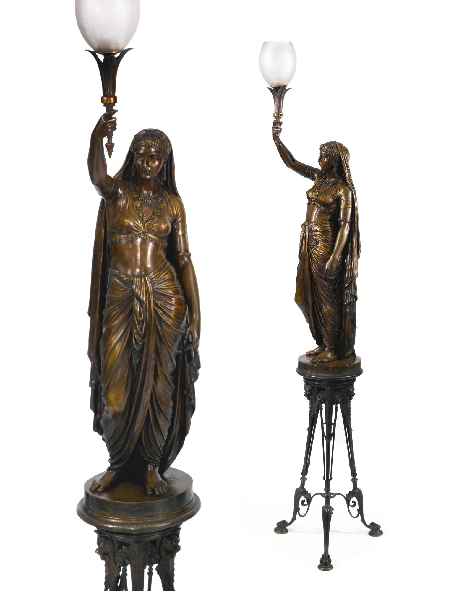 Émile Coriolan Hippolyte Guillemin - French Femmes Persanes Porte-Flambeaux