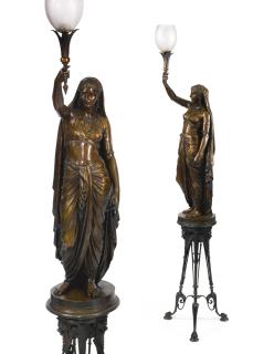 Émile Coriolan Hippolyte Guillemin - French Femmes Persanes Porte-Flambeaux