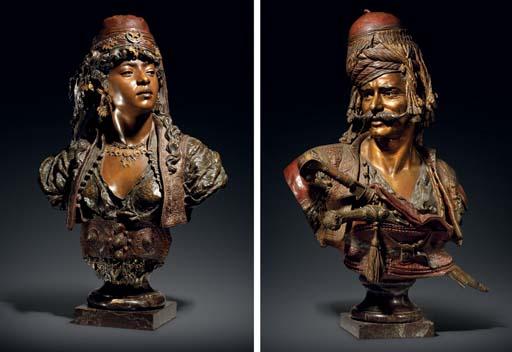 Emile-Coriolan-Hippolyte Guillemin - Janissaire du Sultan Mahmoud II and Jeune fille du Caire