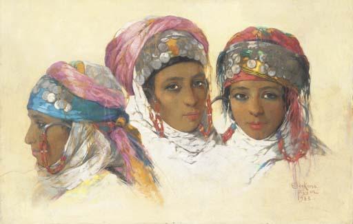 Emile Deckers - A study of three Algerian women