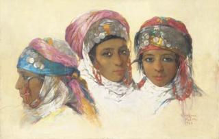 Emile Deckers - A study of three Algerian women