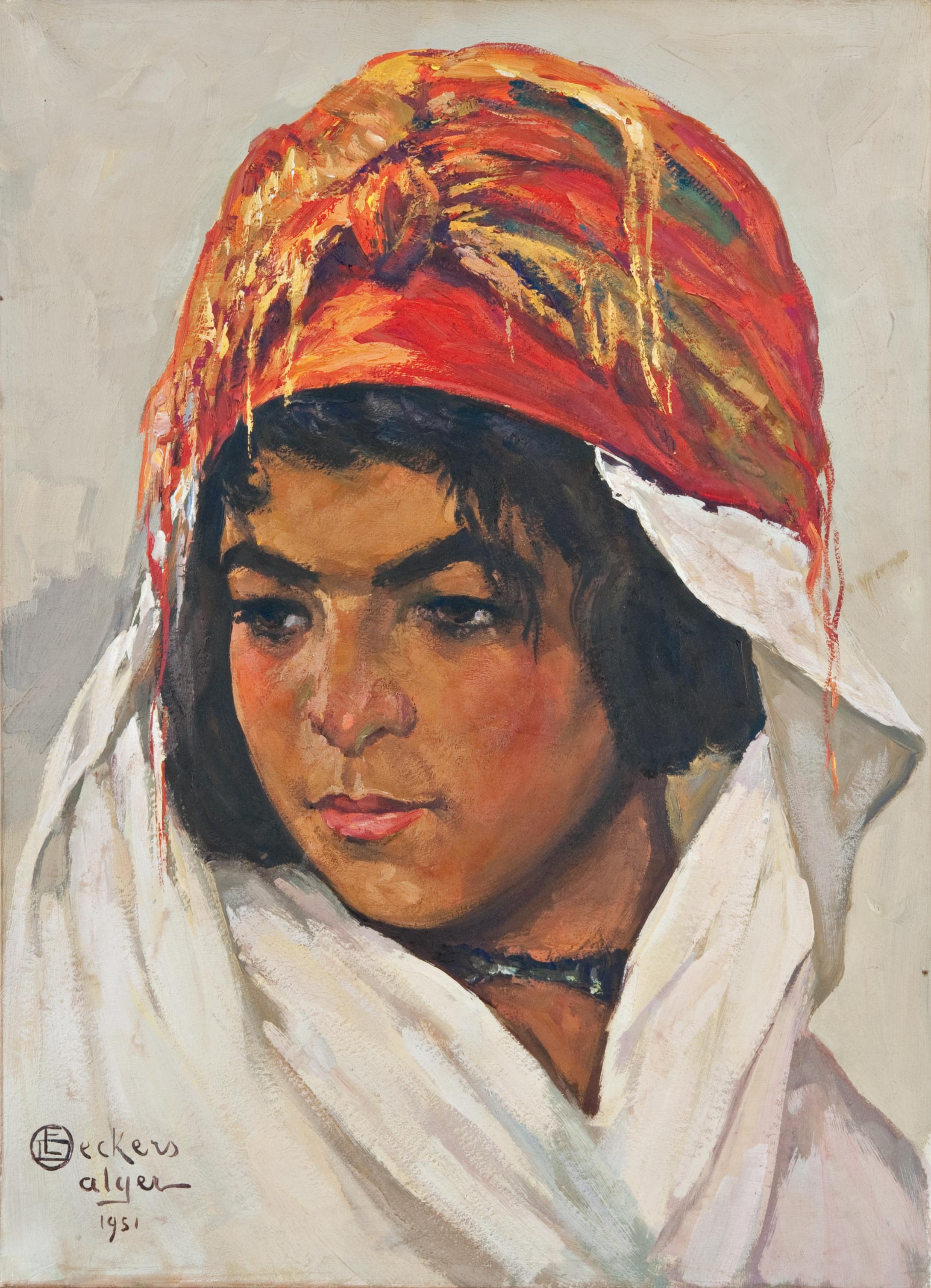 Emile Deckers - Portrait of Berber Woman