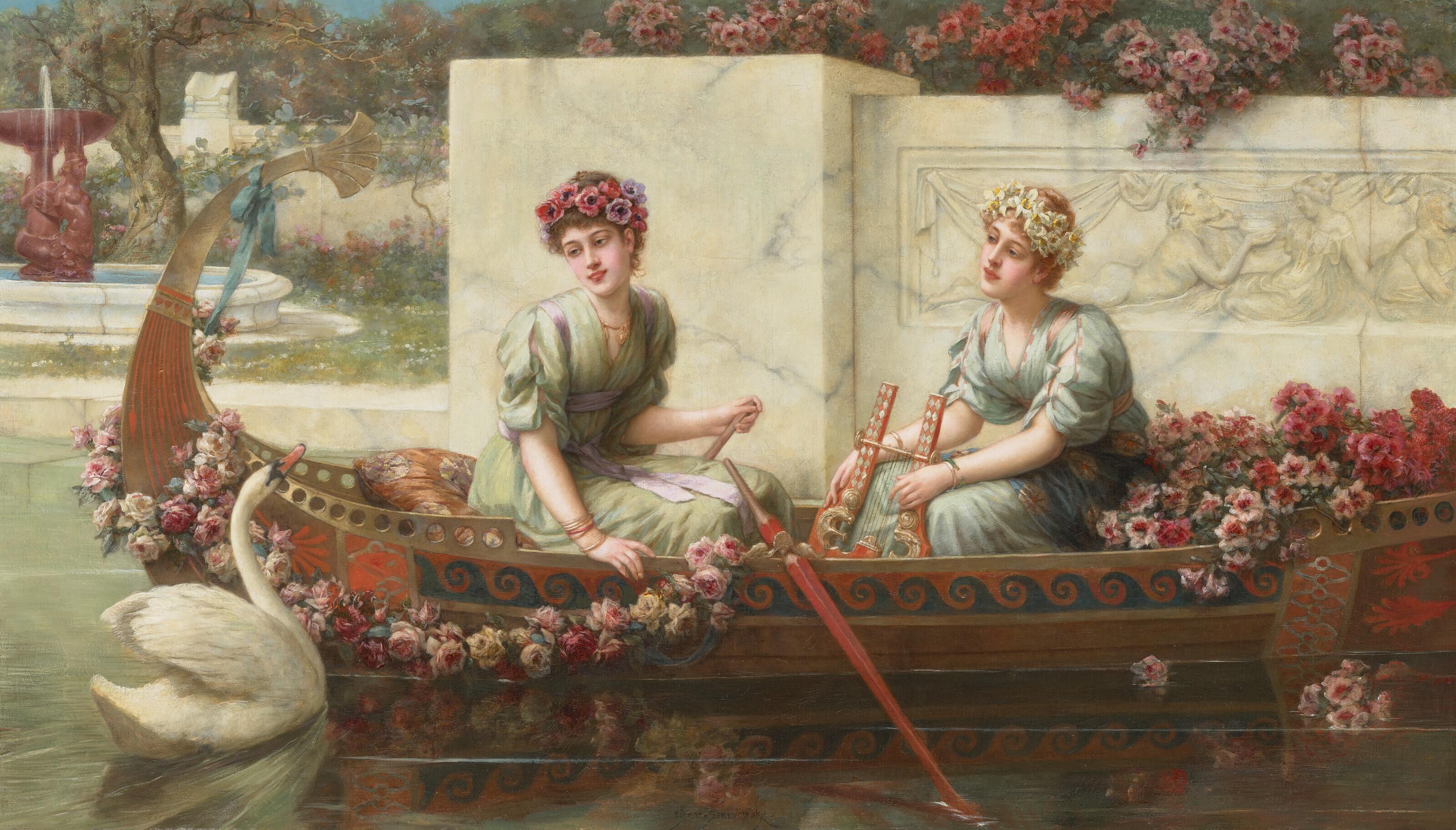 Émile Eisman-Semenowsky - Flower maidens